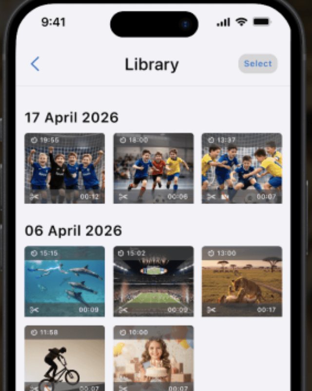 The SpoiQ Library screen