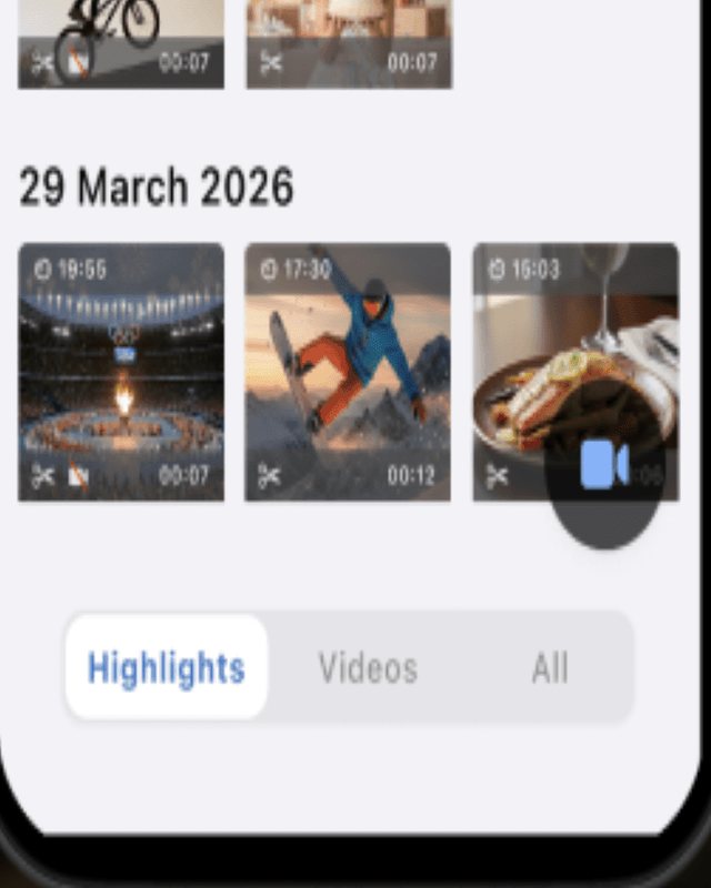 Highlights, Videos and All tabs in the SpoiQ Library